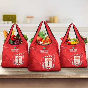 Custom Equatorial Guinea Football Grocery Bag Go Champions - Red Version
