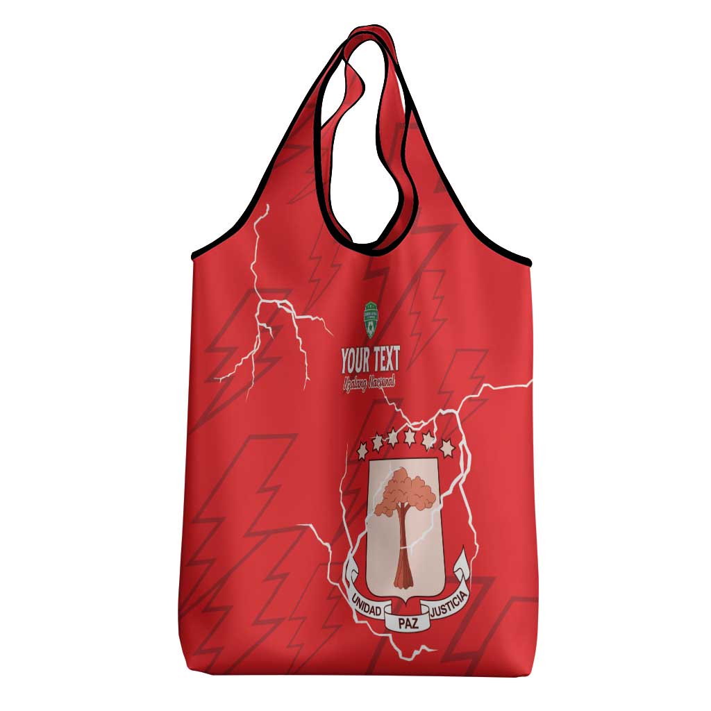Custom Equatorial Guinea Football Grocery Bag Go Champions - Red Version