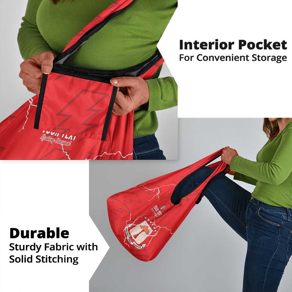 Custom Equatorial Guinea Football Grocery Bag Go Champions - Red Version