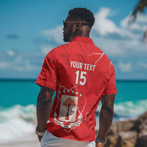 Custom Equatorial Guinea Football Hawaiian Shirt Go Champions - Red Version
