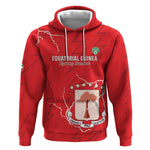 Custom Equatorial Guinea Football Hoodie Go Champions - Red Version