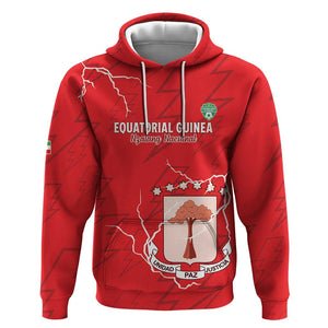 Custom Equatorial Guinea Football Hoodie Go Champions - Red Version