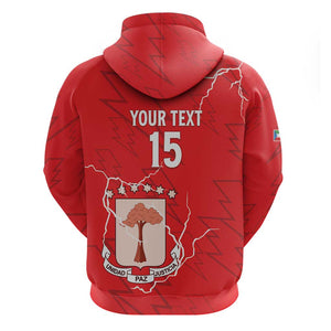 Custom Equatorial Guinea Football Hoodie Go Champions - Red Version