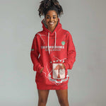 Custom Equatorial Guinea Football Hoodie Dress Go Champions - Red Version