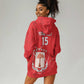Custom Equatorial Guinea Football Hoodie Dress Go Champions - Red Version