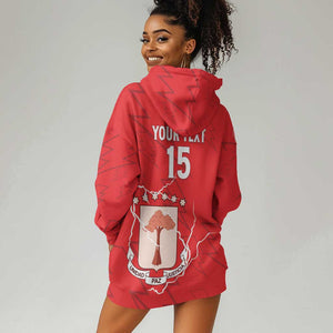 Custom Equatorial Guinea Football Hoodie Dress Go Champions - Red Version