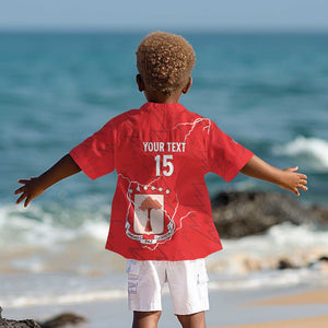 Custom Equatorial Guinea Football Kid Hawaiian Shirt Go Champions - Red Version