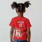 Custom Equatorial Guinea Football Kid T shirt Go Champions - Red Version