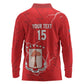 Custom Equatorial Guinea Football Long Sleeve Polo Shirt Go Champions - Red Version