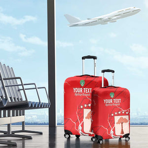 Custom Equatorial Guinea Football Luggage Cover Go Champions - Red Version