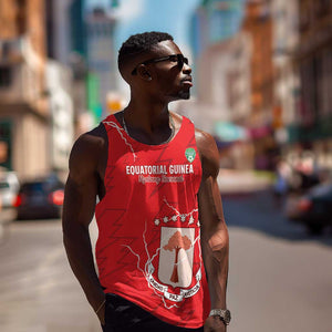 Custom Equatorial Guinea Football Men Tank Top Go Champions - Red Version