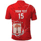 Custom Equatorial Guinea Football Polo Shirt Go Champions - Red Version