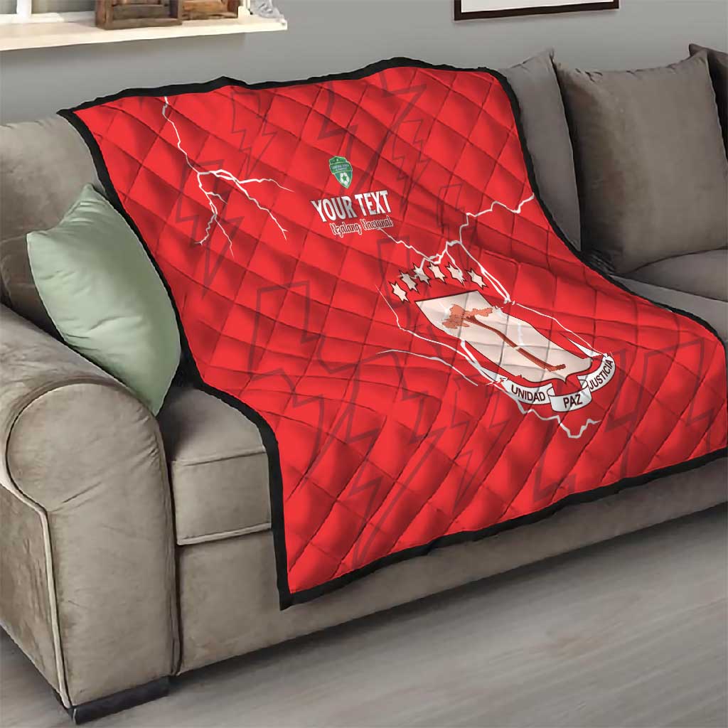 Custom Equatorial Guinea Football Quilt Go Champions - Red Version