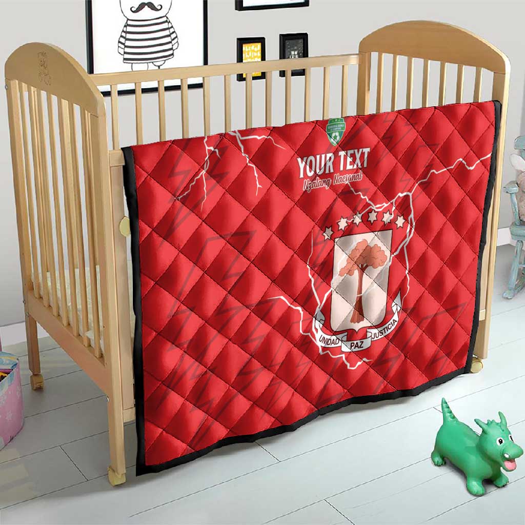 Custom Equatorial Guinea Football Quilt Go Champions - Red Version