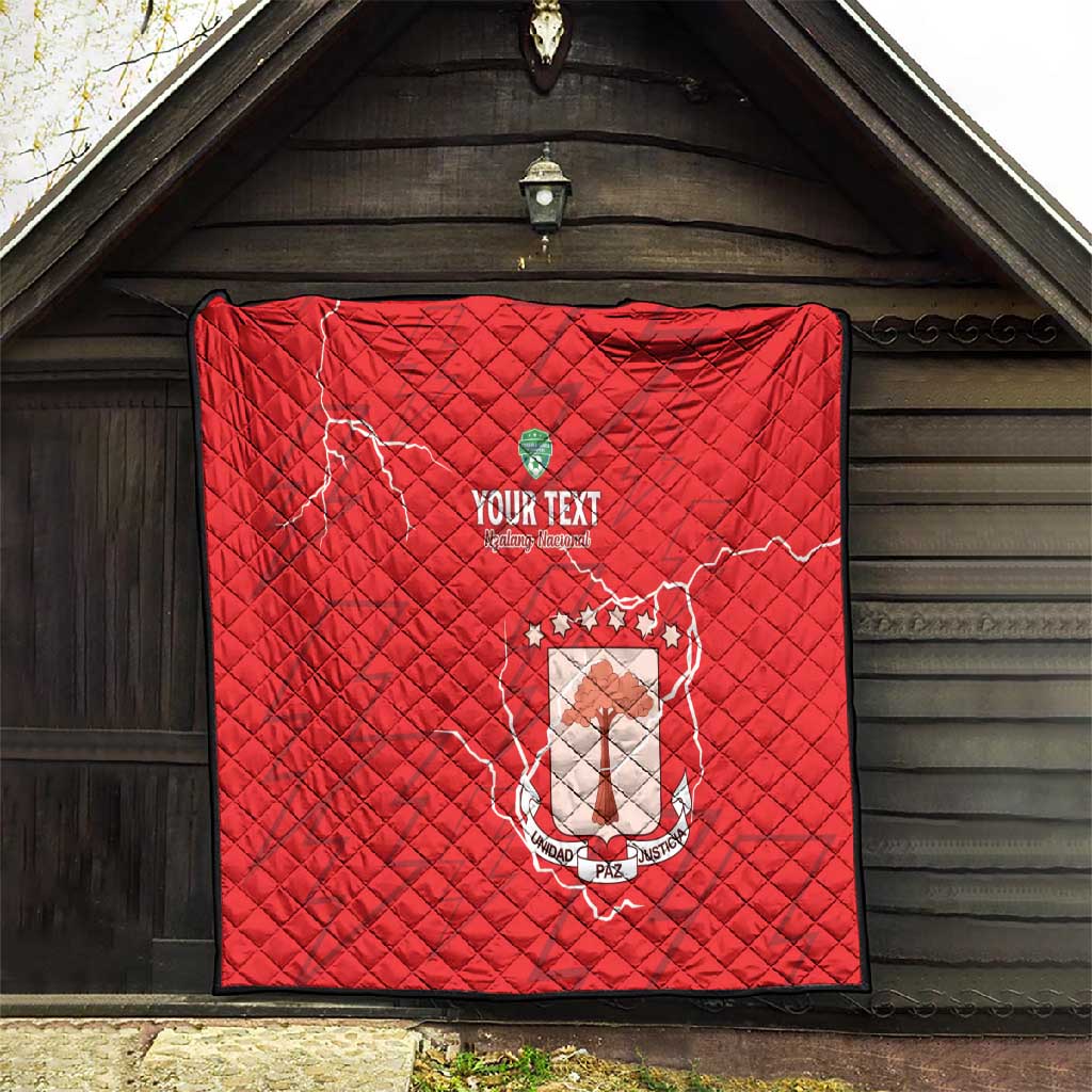 Custom Equatorial Guinea Football Quilt Go Champions - Red Version