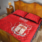 Custom Equatorial Guinea Football Quilt Bed Set Go Champions - Red Version