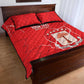 Custom Equatorial Guinea Football Quilt Bed Set Go Champions - Red Version