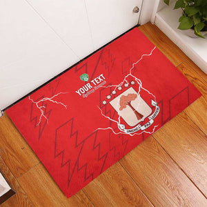 Custom Equatorial Guinea Football Rubber Doormat Go Champions - Red Version