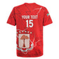 Custom Equatorial Guinea Football Rugby Jersey Go Champions - Red Version