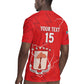 Custom Equatorial Guinea Football Rugby Jersey Go Champions - Red Version