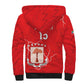 Custom Equatorial Guinea Football Sherpa Hoodie Go Champions - Red Version