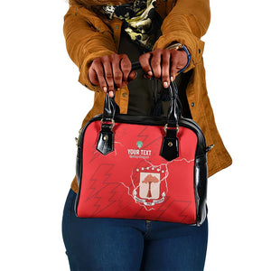 Custom Equatorial Guinea Football Shoulder Handbag Go Champions - Red Version