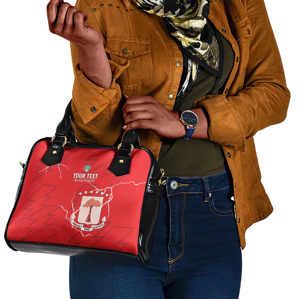 Custom Equatorial Guinea Football Shoulder Handbag Go Champions - Red Version