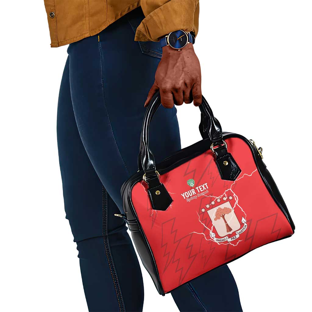 Custom Equatorial Guinea Football Shoulder Handbag Go Champions - Red Version