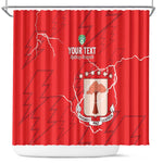 Custom Equatorial Guinea Football Shower Curtain Go Champions - Red Version