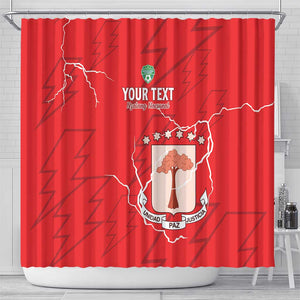 Custom Equatorial Guinea Football Shower Curtain Go Champions - Red Version
