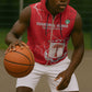 Custom Equatorial Guinea Football Sleeveless Zip Hoodie Go Champions - Red Version - African Pride