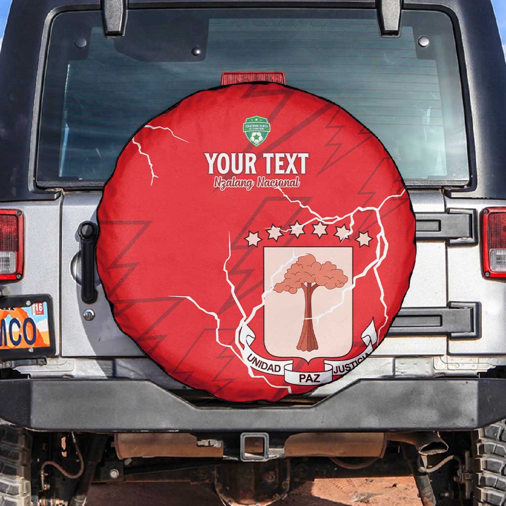 Custom Equatorial Guinea Football Spare Tire Cover Go Champions - Red Version