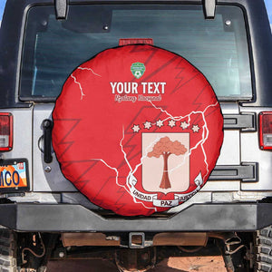 Custom Equatorial Guinea Football Spare Tire Cover Go Champions - Red Version