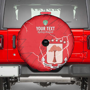 Custom Equatorial Guinea Football Spare Tire Cover Go Champions - Red Version