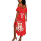 Custom Equatorial Guinea Football Summer Maxi Dress Go Champions - Red Version