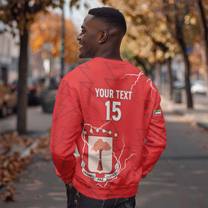 Custom Equatorial Guinea Football Sweatshirt Go Champions - Red Version