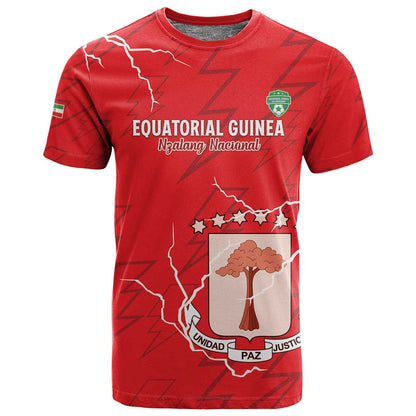 Custom Equatorial Guinea Football T shirt Go Champions - Red Version