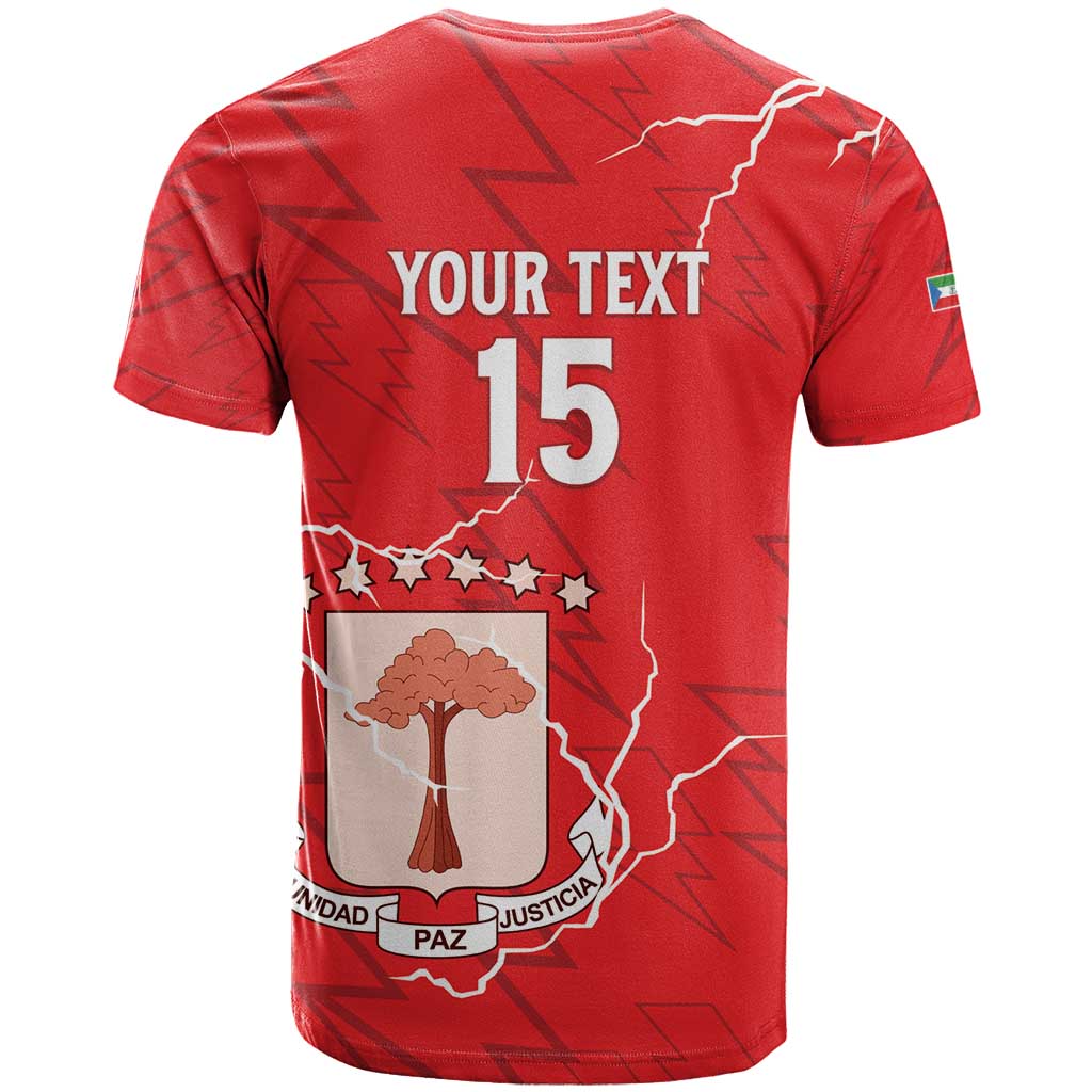Custom Equatorial Guinea Football T shirt Go Champions - Red Version