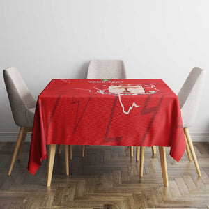 Custom Equatorial Guinea Football Tablecloth Go Champions - Red Version