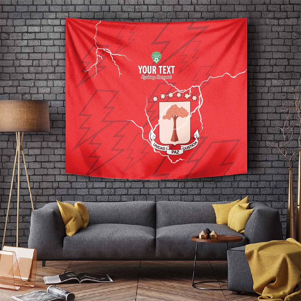 Custom Equatorial Guinea Football Tapestry Go Champions - Red Version