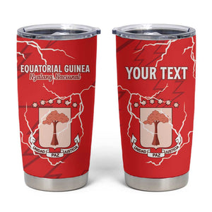 Custom Equatorial Guinea Football Tumbler Cup Go Champions - Red Version