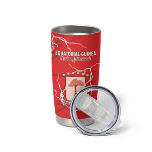 Custom Equatorial Guinea Football Tumbler Cup Go Champions - Red Version