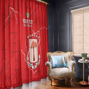 Custom Equatorial Guinea Football Window Curtain Go Champions - Red Version