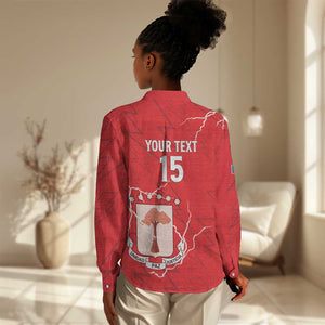 Custom Equatorial Guinea Football Women Casual Shirt Go Champions - Red Version