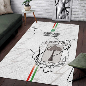 Custom Equatorial Guinea Football Area Rug Go Champions - White Version