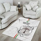Custom Equatorial Guinea Football Area Rug Go Champions - White Version