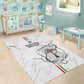 Custom Equatorial Guinea Football Area Rug Go Champions - White Version