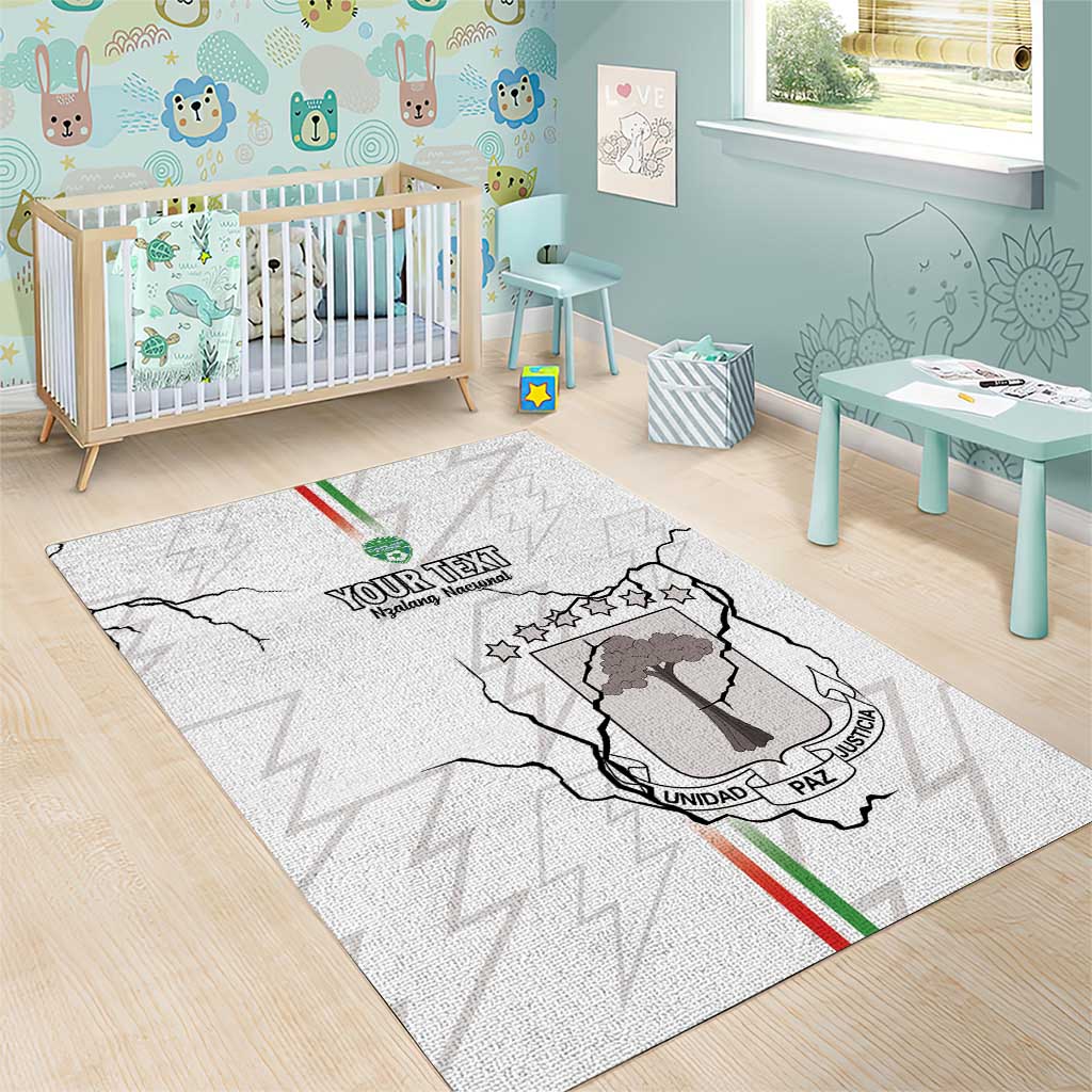 Custom Equatorial Guinea Football Area Rug Go Champions - White Version