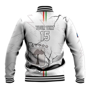 Custom Equatorial Guinea Football Baseball Jacket Go Champions - White Version