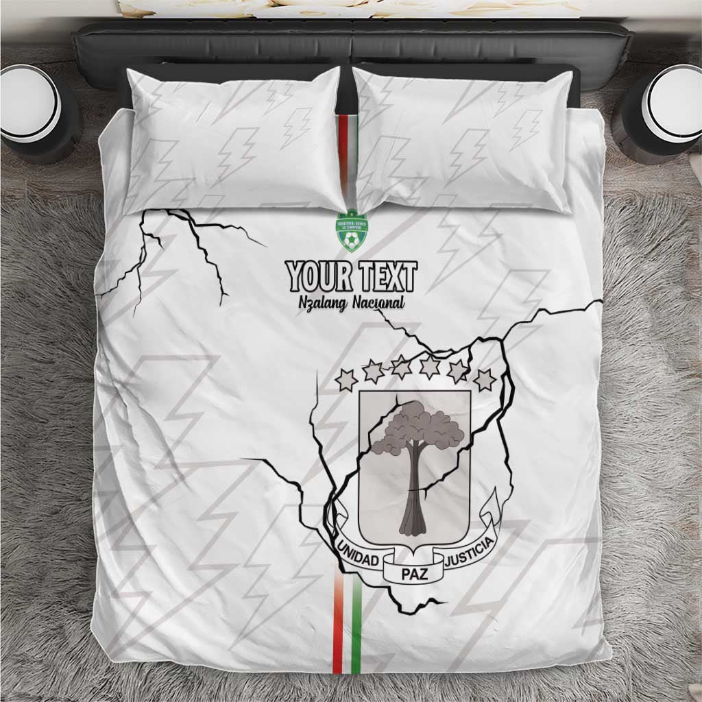 Custom Equatorial Guinea Football Bedding Set Go Champions - White Version